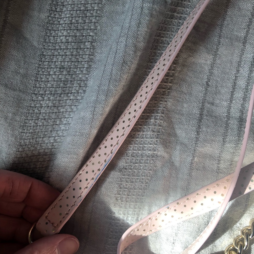 NWT Pale Pink and Gold Polka Dot Kate Spade Mini Envelope Purse - Picture 8 of 10